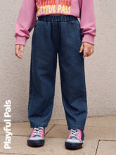 Playful Pals 1 Pc Young Girls Jeans Heart Pocket Basic Casual Cute/Vintage/Casual/Outing Fall/Winter/Spring Suitable For School And Outdoor Play